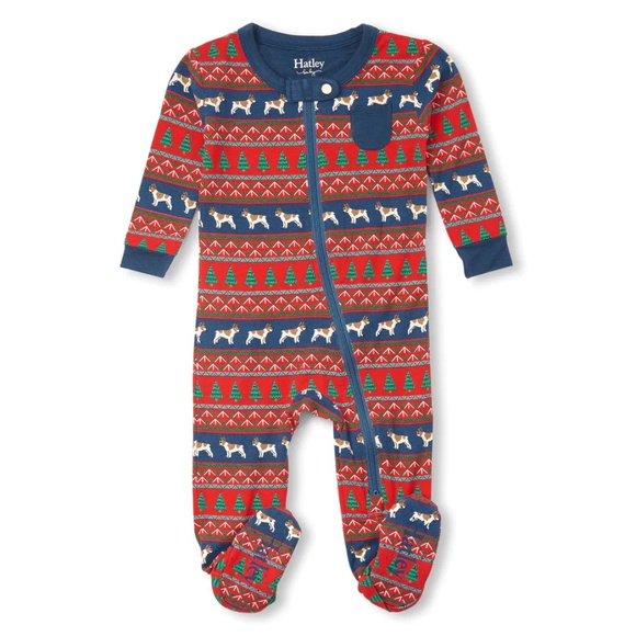 NWT Hatley Bulldog Fair Isle Bamboo Coverall - size 9-12 months - Picture 1 of 4